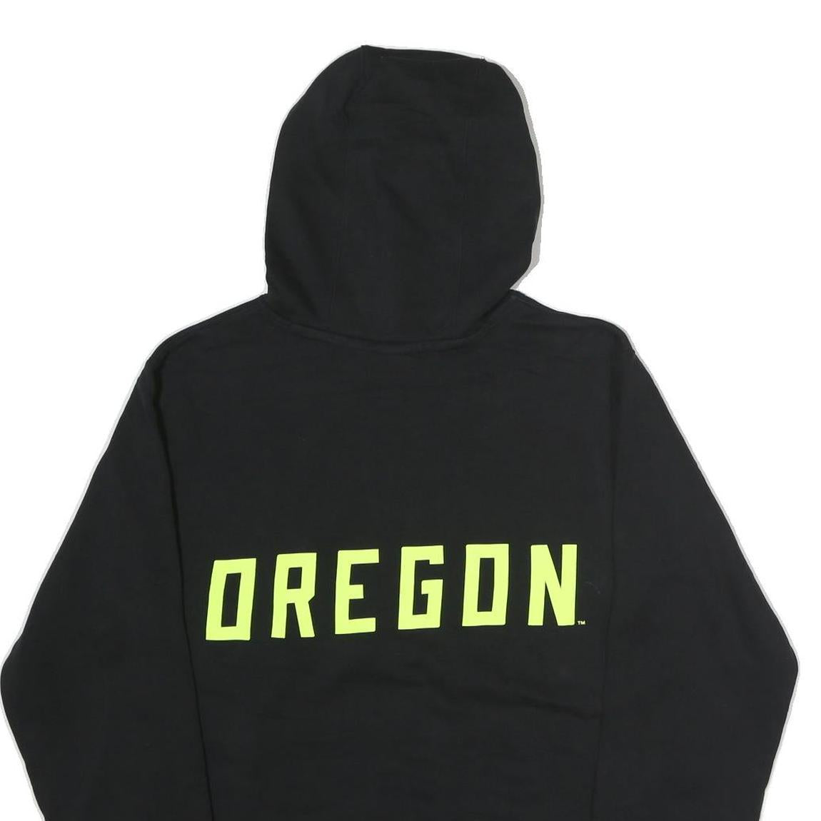 NIKE Womens Black Oregon Cotton Hoodie M Sportswear Casual Pullover