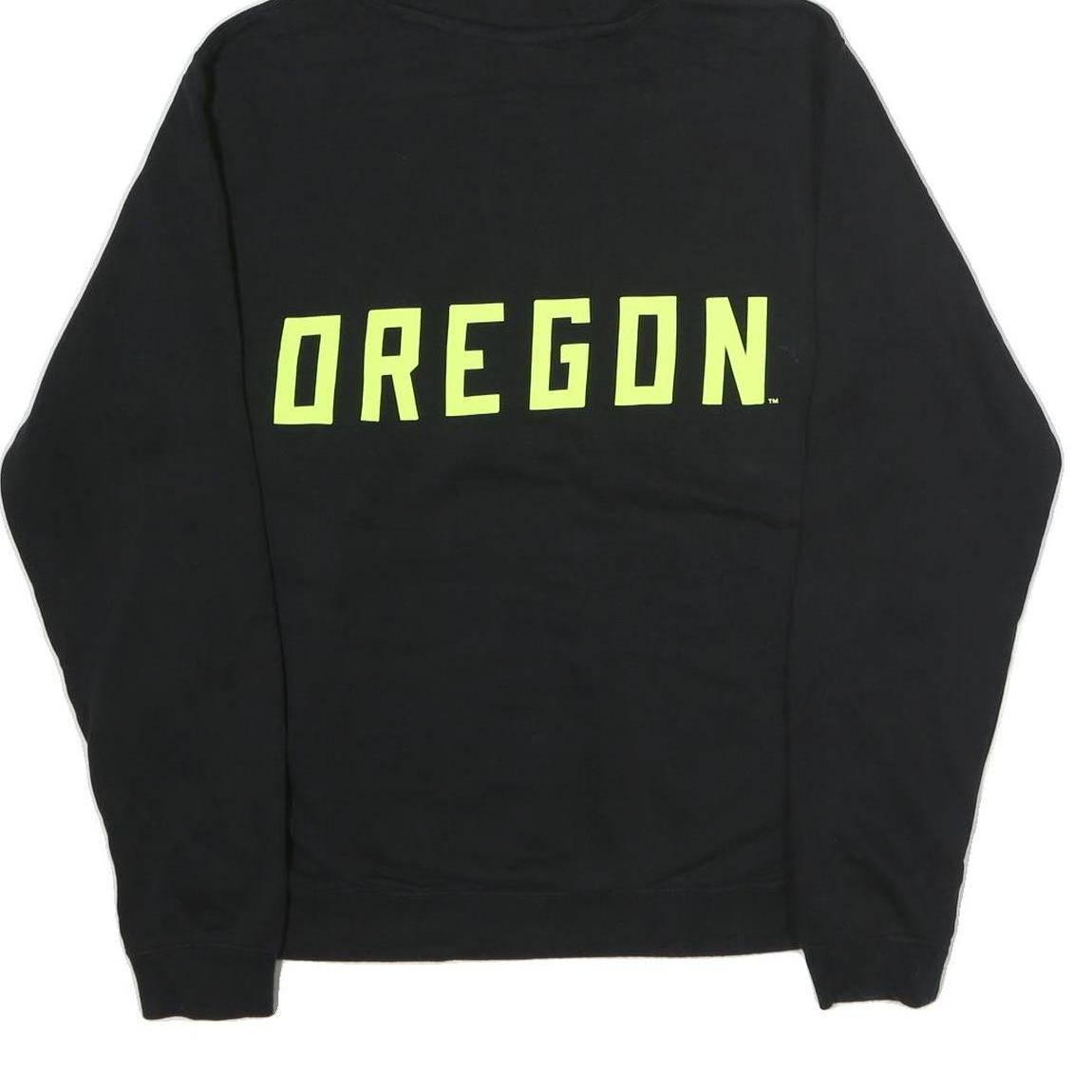 NIKE Womens Black Oregon Cotton Hoodie M Sportswear Casual Pullover