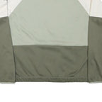 COLUMBIA Womens Green & Cream Sweatshirt Crew Neck L Polyester Blend