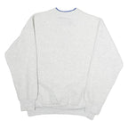 HILTON Womens Grey & Blue Chicago's Finest Crew Neck L Cotton Pullover