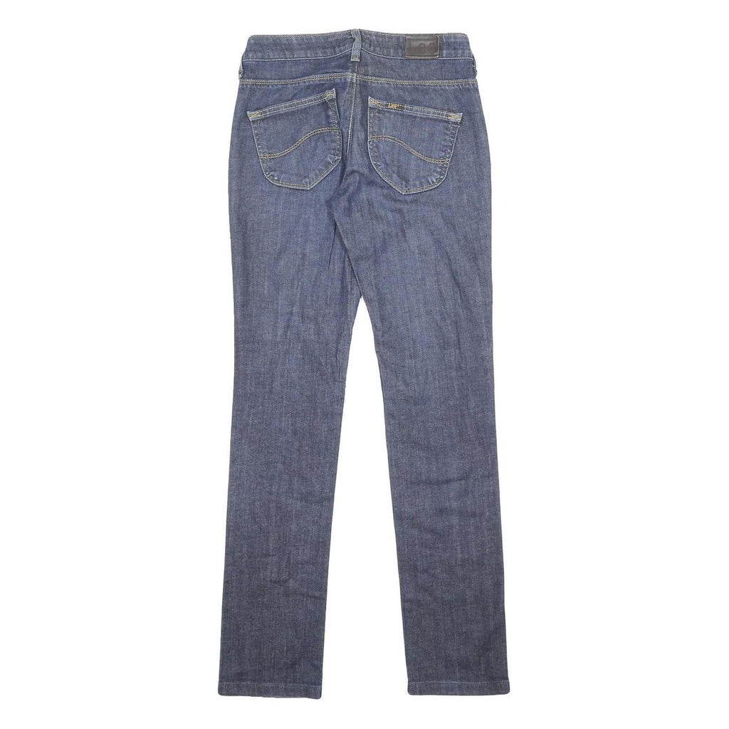 LEE Womens Jeans Blue Slim Skinny Denim Medium W27 L33 Cotton Blend Zip