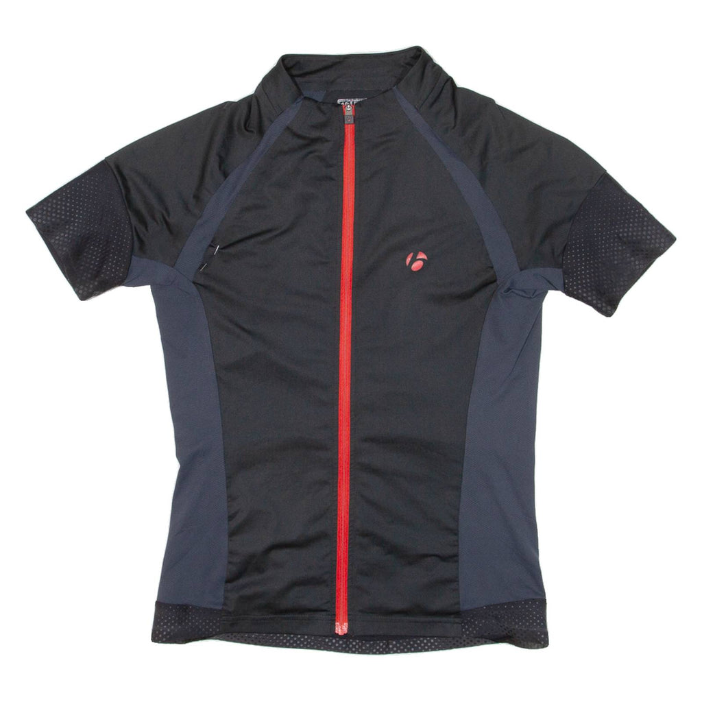 Cycling Mens Jersey Black Full Zip M