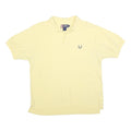 CHAPS RALPH LAUREN Mens Yellow Short Sleeve Plain M Cotton Blend Polo Shirt