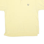 CHAPS RALPH LAUREN Mens Yellow Short Sleeve Plain M Cotton Blend Polo Shirt