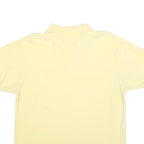CHAPS RALPH LAUREN Mens Yellow Short Sleeve Plain M Cotton Blend Polo Shirt