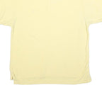 CHAPS RALPH LAUREN Mens Yellow Short Sleeve Plain M Cotton Blend Polo Shirt