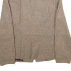 BRAZILIA Womens Beige Wool Jacket S Button Plain Classic Tailored Stylish