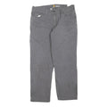 CARHARTT Mens Cotton Blend Grey Regular Fit Straight Leg Trousers W36 L27