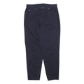 TEDDYS Womens Cotton Blend Navy Regular Fit Trousers W32 L30 Classic Zip Closure