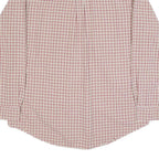 CHAPS Mens Cream & Red Checked Shirt XL Classic Button Down Collar Long Sleeve