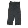 DICKIES Mens Regular Black Cotton Blend Zip Trousers W34 L29 Workwear Classic