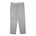 CARHARTT Mens Cotton Blend Grey Regular Straight Trousers W34 L30 Workwear Zip