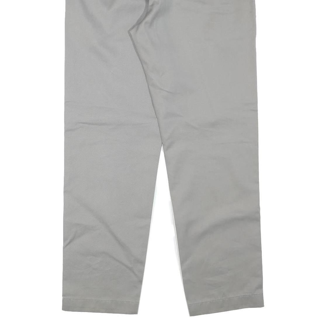 CARHARTT Mens Cotton Blend Grey Regular Straight Trousers W34 L30 Workwear Zip