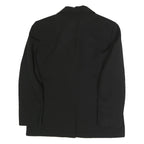ZARA Womens Black Classic Jacket L Polyester Blend Button Plain Tailored