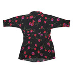 DANCING LEOPARD Womens Black Red Pink Floral Wrap Dress Polyester Blend UK 14