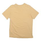 NIKE Mens Beige Cotton Blend T-Shirt M Short Sleeve Crew Neck Sportswear Casual