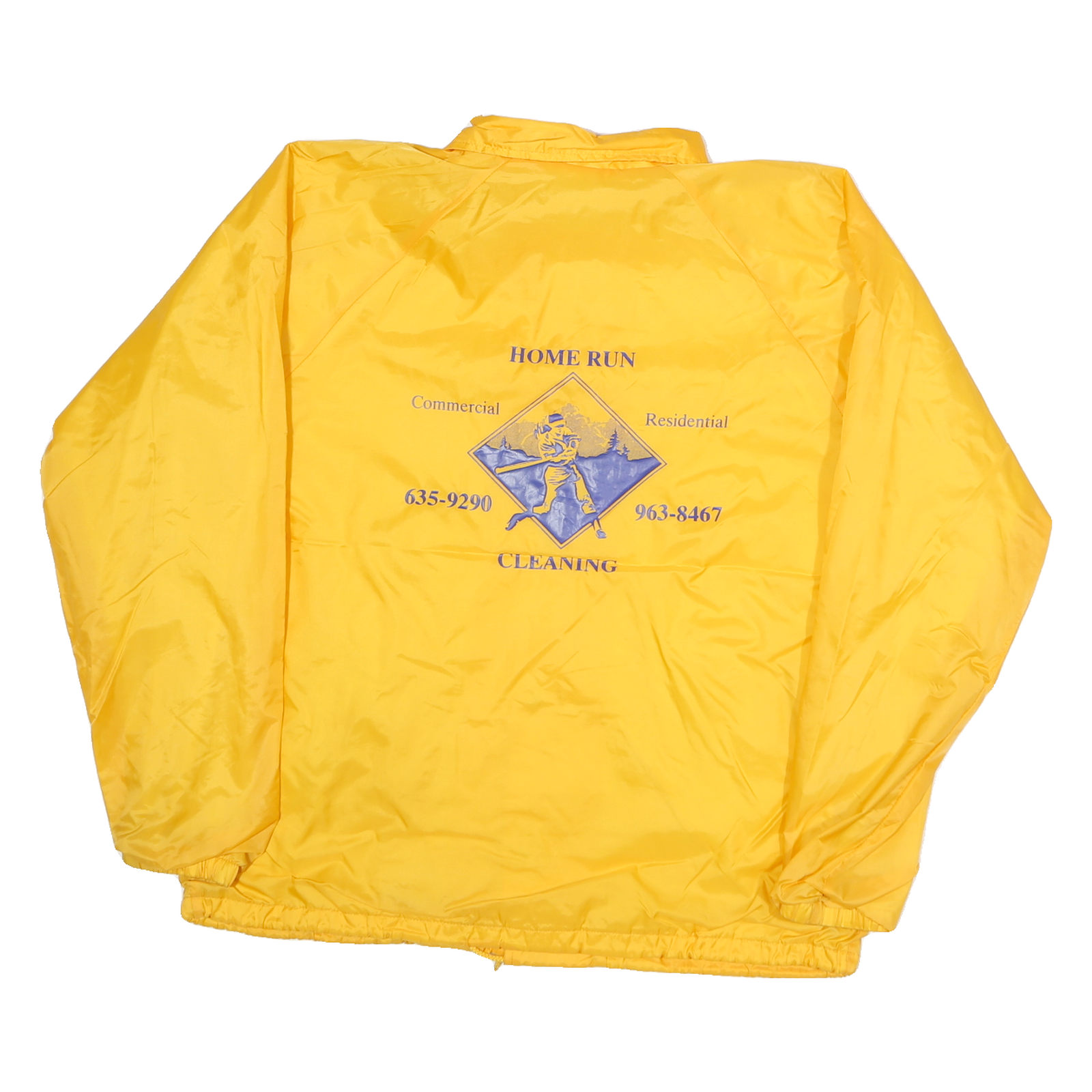 AUGUSTA Mens Yellow Polyester Button Jacket M Plain Casual Lightweight