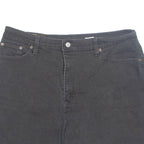 LEVI'S Cut Off 550 Womens Denim Shorts Black L W36