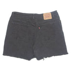 LEVI'S Cut Off 550 Womens Denim Shorts Black L W36