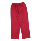 ALFRED DUNNER Womens Polyester Red Relaxed Straight Trousers W28 L28 Comfortable