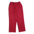 ALFRED DUNNER Womens Polyester Red Relaxed Straight Trousers W28 L28 Comfortable