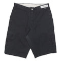 DICKIES Mens Black Cargo Cotton Blend Shorts Size M W32 Workwear Durable