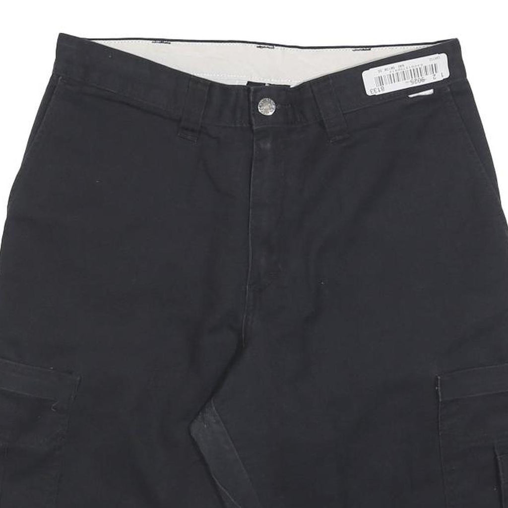 DICKIES Mens Black Cargo Cotton Blend Shorts Size M W32 Workwear Durable