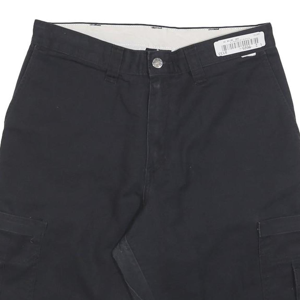 DICKIES Mens Black Cargo Cotton Blend Shorts Size M W32 Workwear Durable