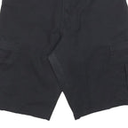 DICKIES Mens Black Cargo Cotton Blend Shorts Size M W32 Workwear Durable