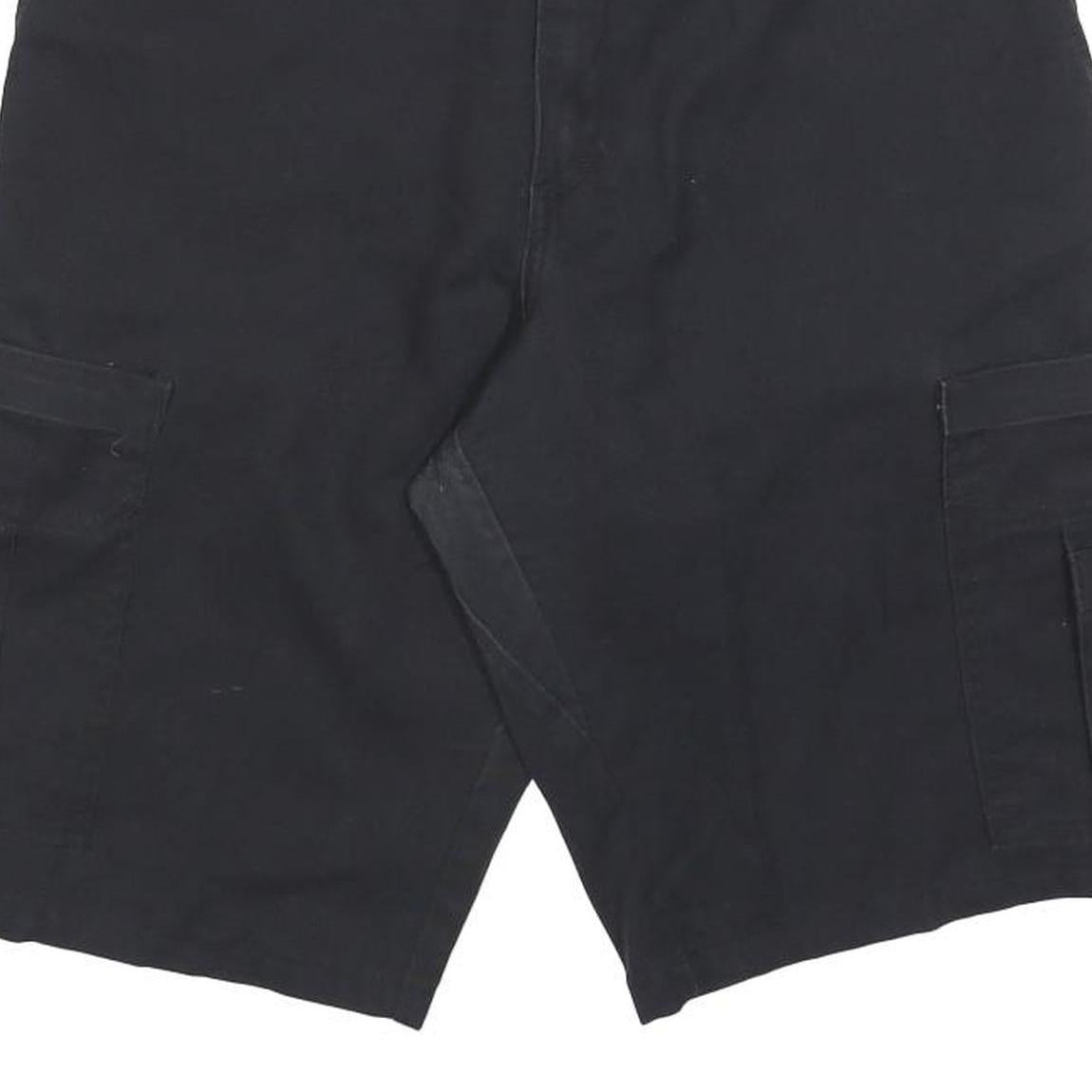 DICKIES Mens Black Cargo Cotton Blend Shorts Size M W32 Workwear Durable