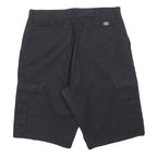 DICKIES Mens Black Cargo Cotton Blend Shorts Size M W32 Workwear Durable