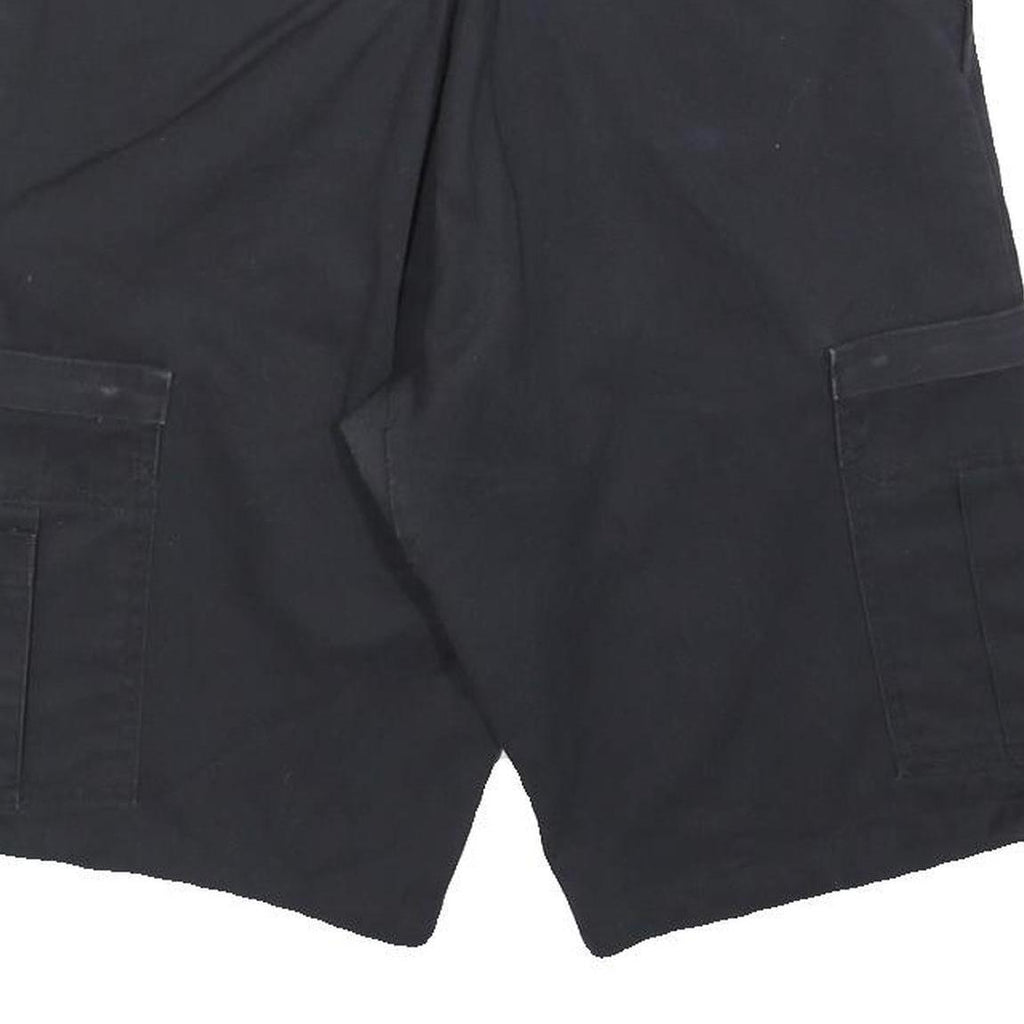 DICKIES Mens Black Cargo Cotton Blend Shorts Size M W32 Workwear Durable