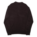 FRENCH CONNECTION Mens Maroon Cotton Blend Long Sleeve Plain XL Polo Shirt