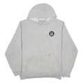 CARHARTT Mens Grey Hoodie L Flatmade Concrete Print Cotton Blend