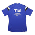 ADIDAS Womens Blue Football Shirt S Short Sleeve V-Neck Sports Jersey
