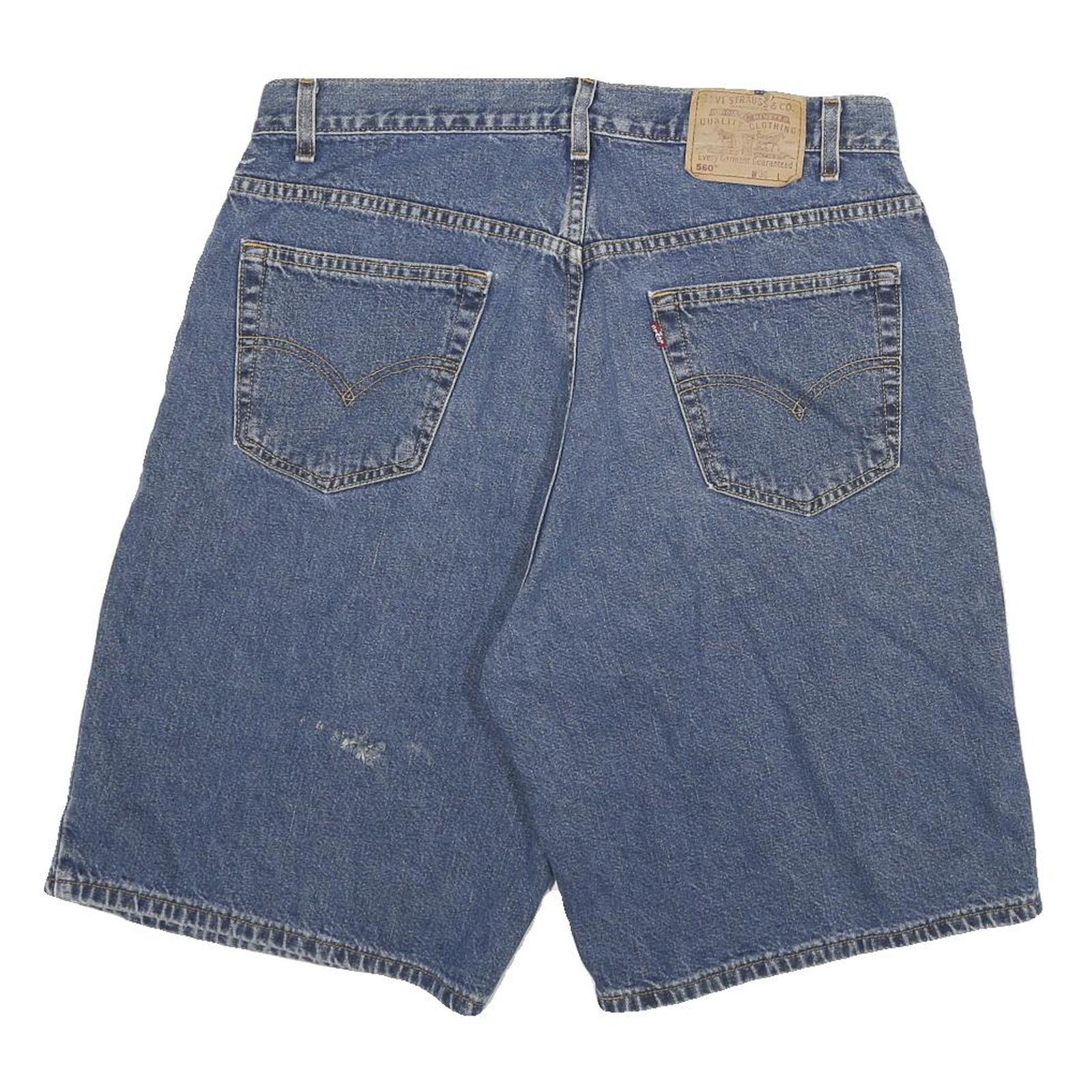 LEVI'S Mens Denim Blue Classic Casual Shorts 2XL W36 Cotton Blend