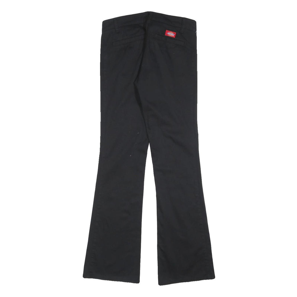 DICKIES Womens Black Slim Bootcut Trousers W28 L32 Workwear Comfort