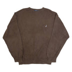 NAUTICA Mens Jumper Brown Tight Knit 2XL