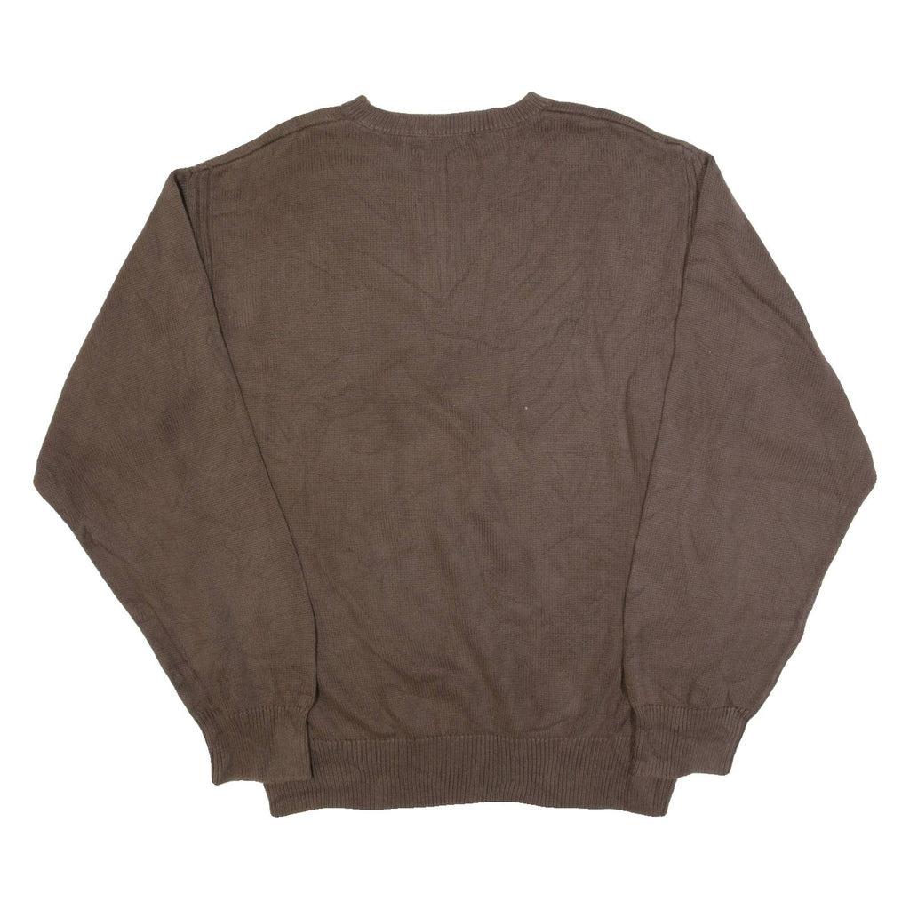 NAUTICA Mens Jumper Brown Tight Knit 2XL