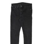 LEVI'S 510 Mens Jeans Black Slim Skinny Denim Medium W30 L29 Zip Cotton Blend