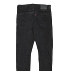 LEVI'S 510 Mens Jeans Black Slim Skinny Denim Medium W30 L29 Zip Cotton Blend