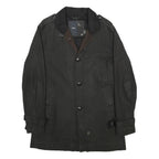 G-STAR Womens Black Cotton Classic Jacket L Button Closure Plain Smart Casual