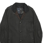 G-STAR Womens Black Cotton Classic Jacket L Button Closure Plain Smart Casual