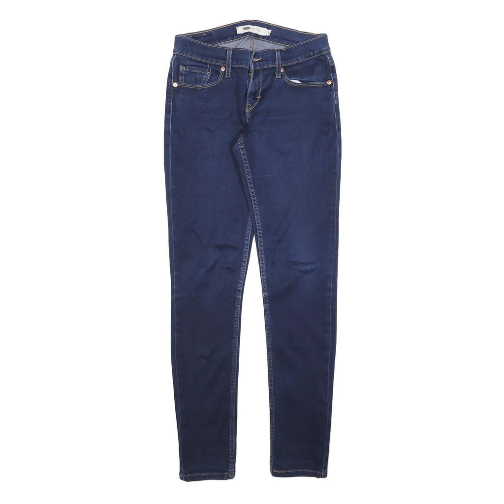 LEVI'S 524 Womens Jeans Blue Slim Skinny Denim Medium W27 L32 Stylish Zip