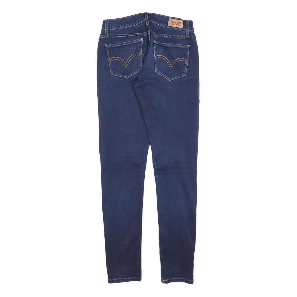 LEVI'S 524 Womens Jeans Blue Slim Skinny Denim Medium W27 L32 Stylish Zip
