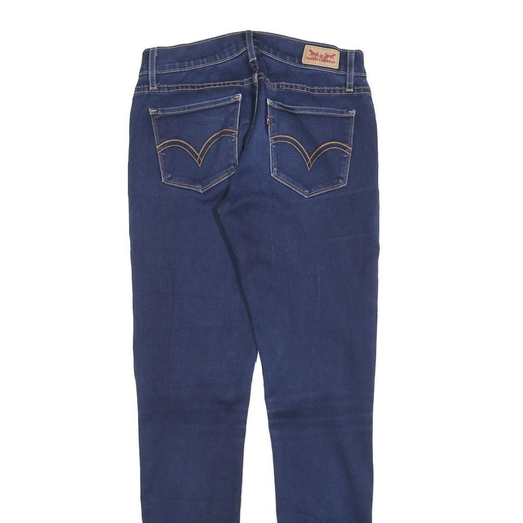 LEVI'S 524 Womens Jeans Blue Slim Skinny Denim Medium W27 L32 Stylish Zip