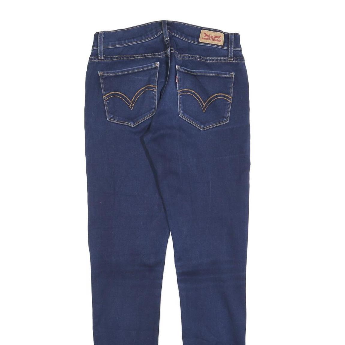 LEVI'S 524 Womens Jeans Blue Slim Skinny Denim Medium W27 L32 Stylish Zip