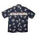 CAMPIA Mens Shirt Black Crazy Pattern XL