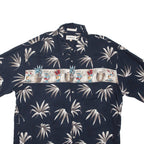 CAMPIA Mens Shirt Black Crazy Pattern XL