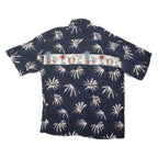 CAMPIA Mens Shirt Black Crazy Pattern XL